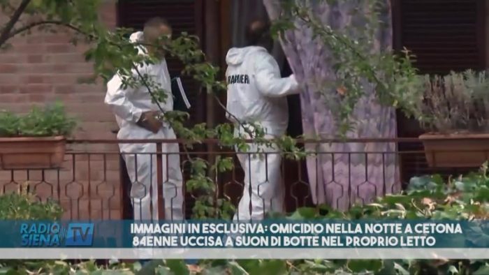 Omicidio nella notte a Cetona - immagini in esclusiva