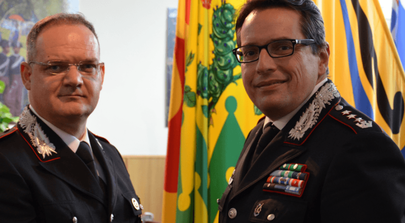 Carabinieri Montepulciano, cambio della guardia tra i capitani Venturi e Sebis
