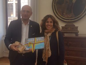 L'ambasciatrice della Colombia in Italia ricevuta all'Università di Siena dal rettore Francesco Frati