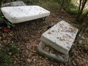 Pian del lago: zone verdi degradate dai rifiuti abbandonati