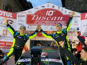 Lorenzo Granai e Giandomenico Basso vincono il 10° Tuscan Rewind: campioni italiani rally 2019