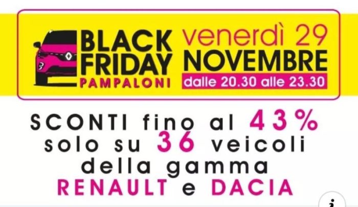 Black Friday: la "febbre" degli sconti impazza anche in concessionaria