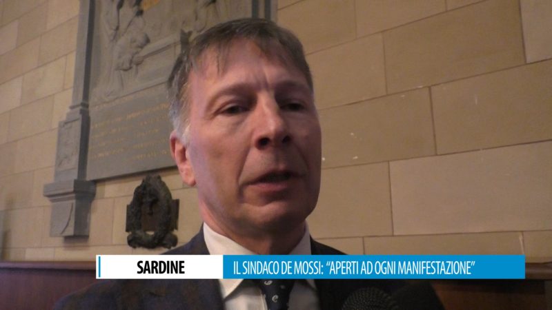 Sardine in arrivo, De Mossi: &ldquo;Aperti a ogni manifestazione, il pensiero unico &egrave; finito&rdquo;