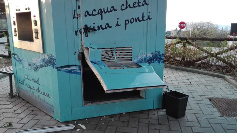 Furto con scasso alla "Casa dell'acqua"