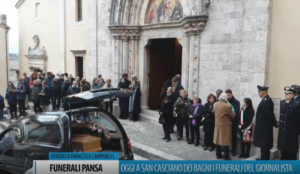 A San Casciano dei Bagni l'ultimo saluto a Giampaolo Pansa