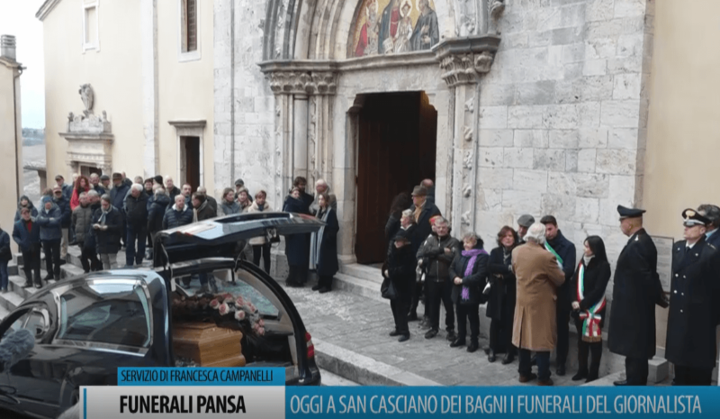 A San Casciano dei Bagni l'ultimo saluto a Giampaolo Pansa