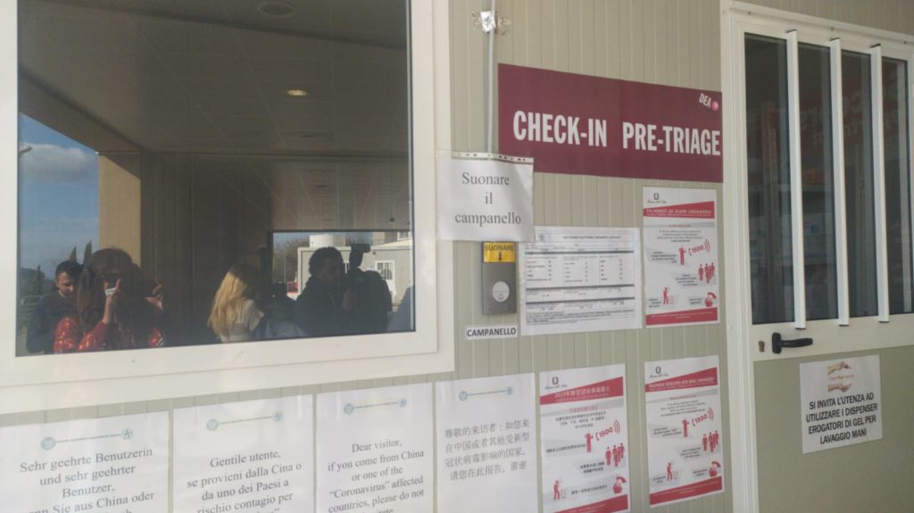 Coronavirus, ecco come funziona il pre-triage dedicato alle Scotte. Pronto anche un pre-check in