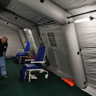 Le nuove tende pre-triage
