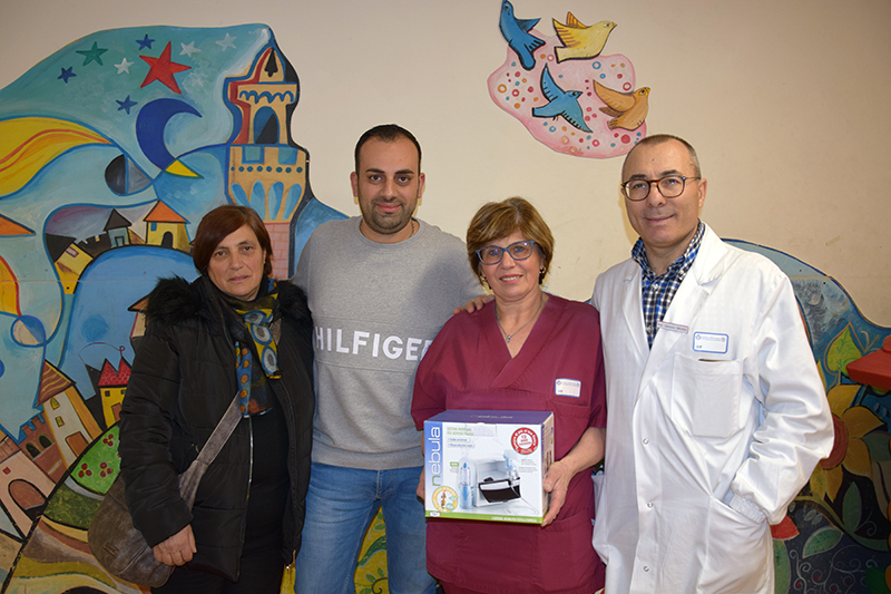 Famiglia di Monteroni d&rsquo;Arbia dona un aerosol alla Pediatria delle Scotte in memoria del padre