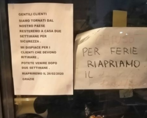 Paura coronavirus: commercianti cinesi si mettono in quarantena volontaria