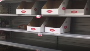 Psicosi Coronavirus: a Siena scaffali vuoti e carrelli della spesa pieni