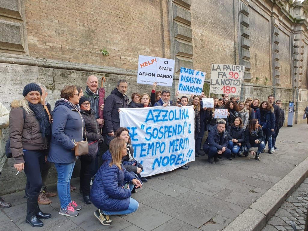 Anche gli operatori turistici senesi alla manifestazione a Roma: "Ricostruite l'immagine italiana all'estero"