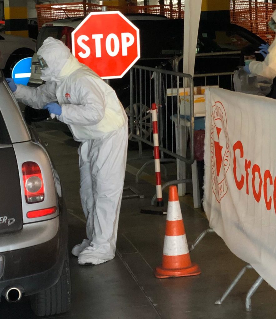 Effettuati anche a Siena i tamponi con tecnica "Drive Thru"