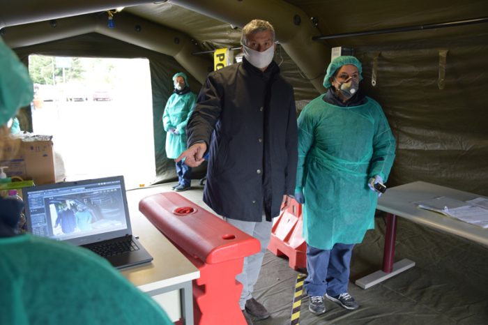 Nuova innovazione ai check-point di ingresso all&rsquo;ospedale le Scotte: attivati i termoscanner