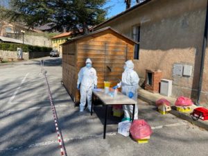 Drive thru: anche ad Abbadia San Salvatore i tamponi in auto a pieno regime