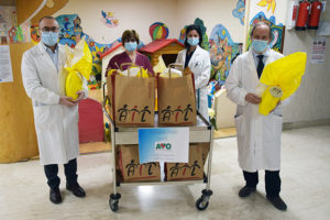 L&rsquo;AVO dona le uova pasquali di SienAil ai piccoli pazienti di Pediatria