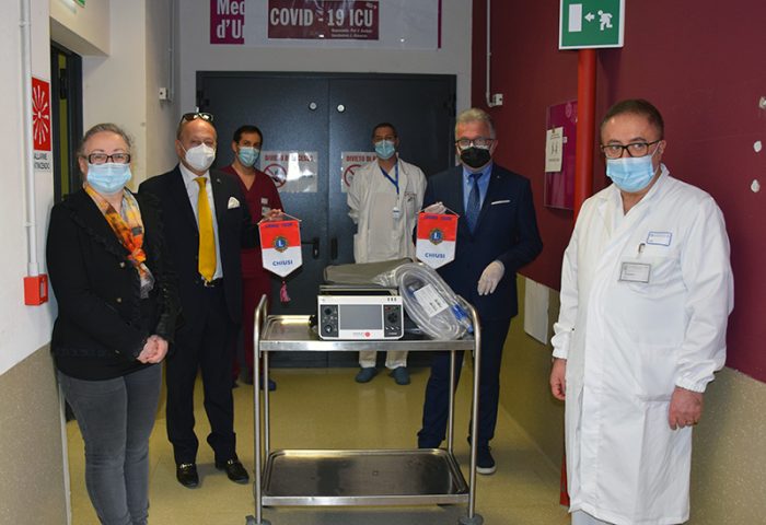 Lions Club di Chiusi dona un ventilatore pressovolumetrico per l&rsquo;Area Covid Scotte