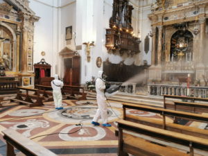 Sanificate ed igienizzate le chiese di Santa Maria in Provenzano e San Niccolò al Carmine
