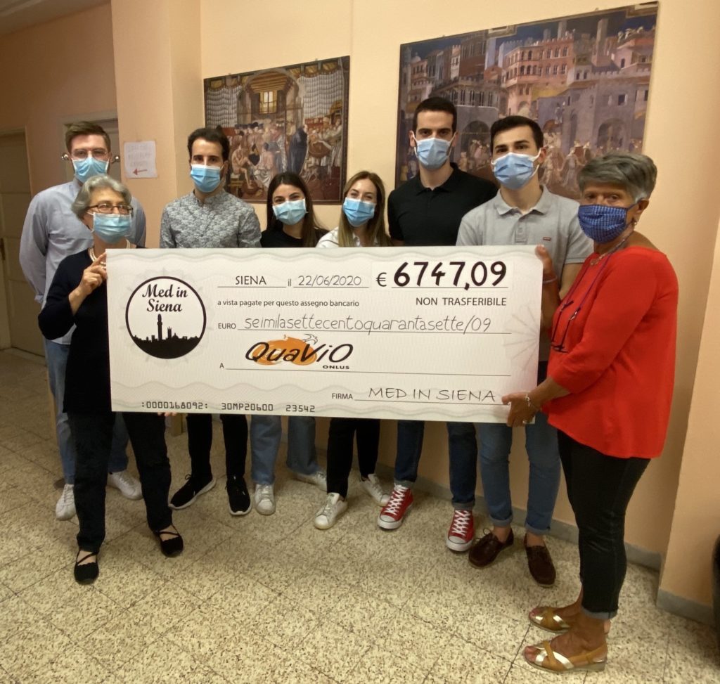 Niente festa di fine corso: studenti sesto anno medicina donano quanto raccolto a QuaVio