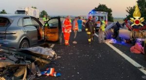 Grave incidente sull'autostrada A1. Il sinistro &egrave; costato la vita a 4 persone di cui 2 bambini