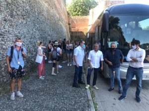 Siena riparte: arrivati i primi due pullman di turisti tedeschi
