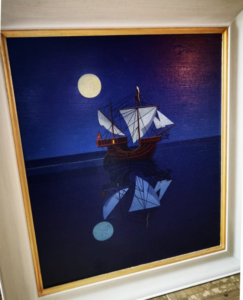 Il maestro Franco Fortunato dona a Siena il suo dipinto "la veglia della vigilia"