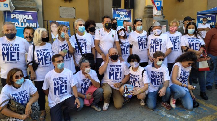 Salvini a Siena: "Partita per le Regionali aperta. Felice di come la citt&agrave; ha reagito alle chiusure"