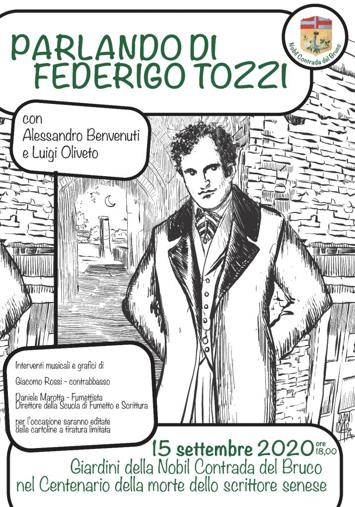 Bruco, &ldquo;Parlando di Federigo Tozzi&rdquo; con Alessandro Benvenuti e Luigi Oliveto