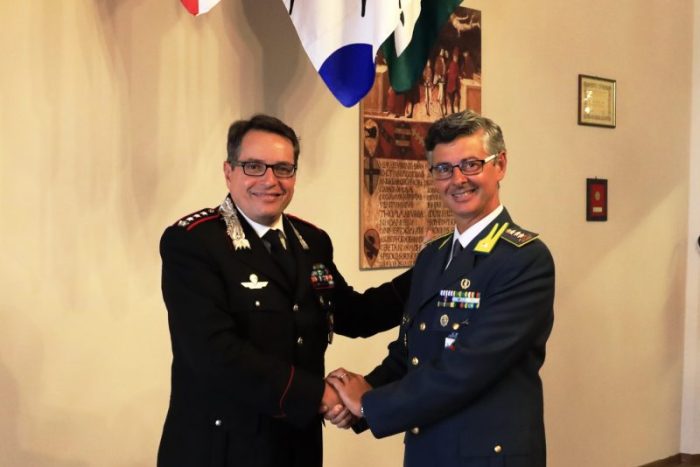 Il Colonnello Di Pace in visita di commiato al Comando della Guardia di Finanza