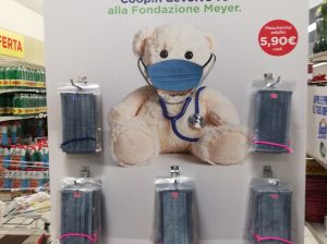 Oltre 25mila le mascherine vendute da Coop.Fi, per ognuna 1&euro; donato alla Fondazione Meyer