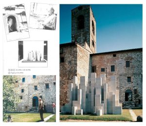 Colle val d'Elsa, ricostruita dopo 23 anni la scultura di Sol Lewitt