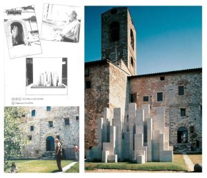 Colle val d'Elsa, ricostruita dopo 23 anni la scultura di Sol Lewitt