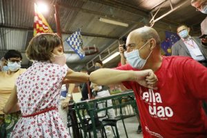 Bandiere delle Contrade alla Festa dell'Unit&agrave; di Modena