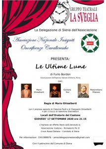 "Le ultime lune" e "Delitti esemplari" al Costone: scopo benefico