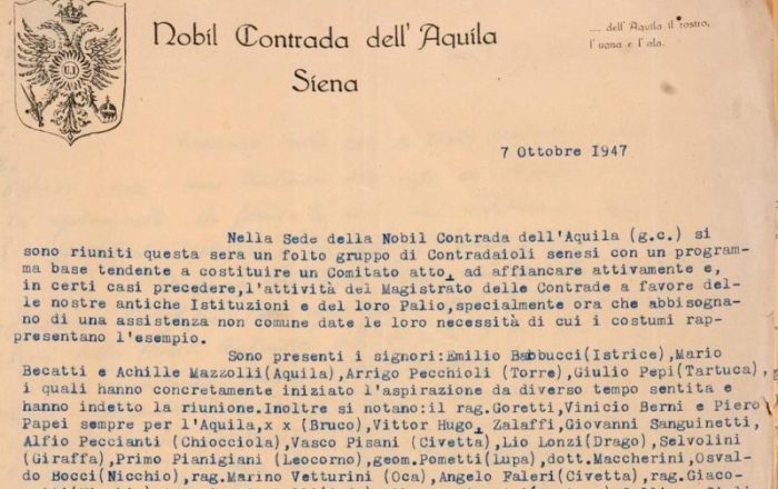 Il Comitato Amici del Palio compie oggi 73 anni