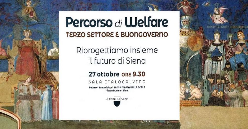 A Siena l'evento di welfare partecipato "Terzo settore e Buongoverno"