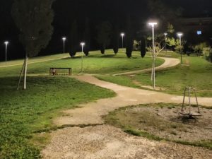 Inaugurato il nuovo impianto di illuminazione del parco di Costalpino