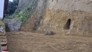 Frana in Fontebranda, ripristinato l'andamento originario del terreno