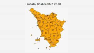 Temporali e vento: allerta arancione per domani in Toscana