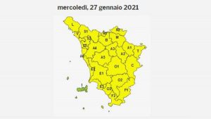 Ghiaccio, codice giallo in tutta la Toscana