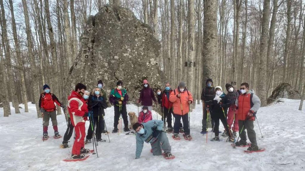 "Le Bollicine": ragazzi disabili contro la pandemia, ciaspolata sull'Amiata