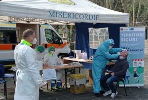 Covid, in 1800 a Chianciano per i tamponi dell'iniziativa "Territori sicuri"