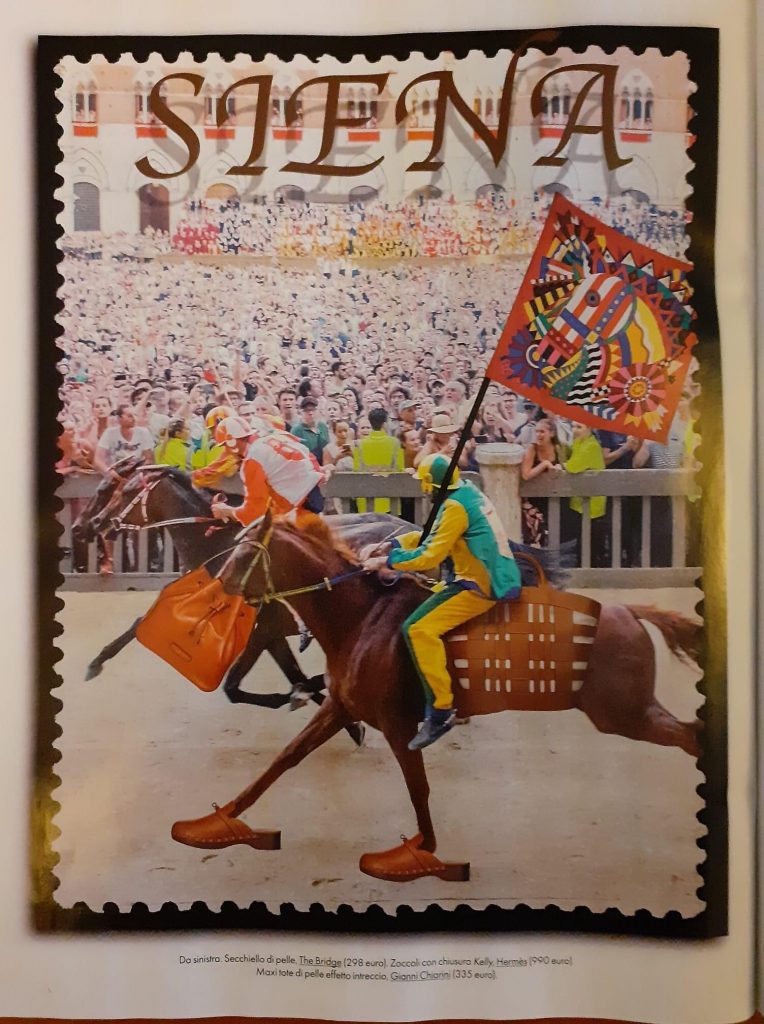 Immagine Palio su rivista Elle, il caso sotto la lente del Consorzio per la Tutela del Palio