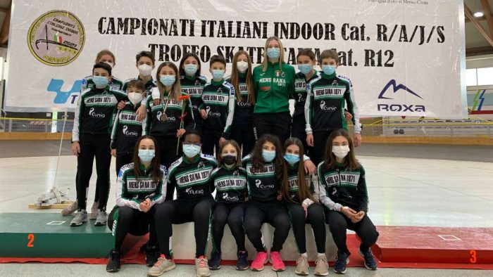 La Mens Sana Pattinaggio Corsa &egrave; campione italiano indoor Ragazzi