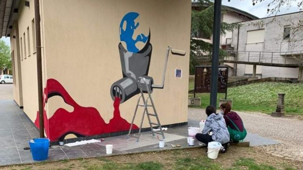 Monteroni d'Arbia, al via i lavori per il murales degli studenti del Liceo Artistico