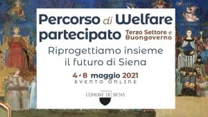 "Terzo settore e Buongoverno senese": l'evento si sposta online dal 4 all'8 Maggio