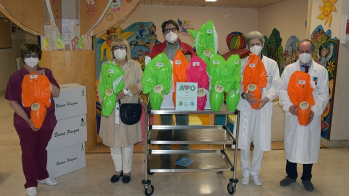 L&rsquo;AVO dona le uova pasquali ai piccoli pazienti delle Scotte