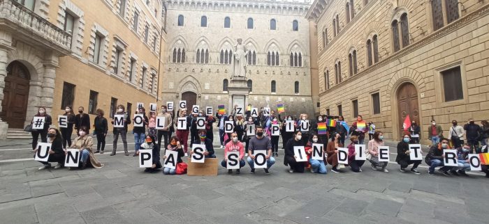 Siena, manifestazione per dire s&igrave; al ddl Zan. Cenni (PD): "Non possiamo fare passi indietro"