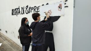 Murales a Monteroni d'Arbia: sono 5 le rappresentazioni dei giovani artisti