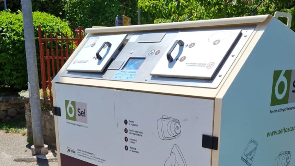 Abbadia San Salvatore, due box per la raccolta dei piccoli elettrodomestici